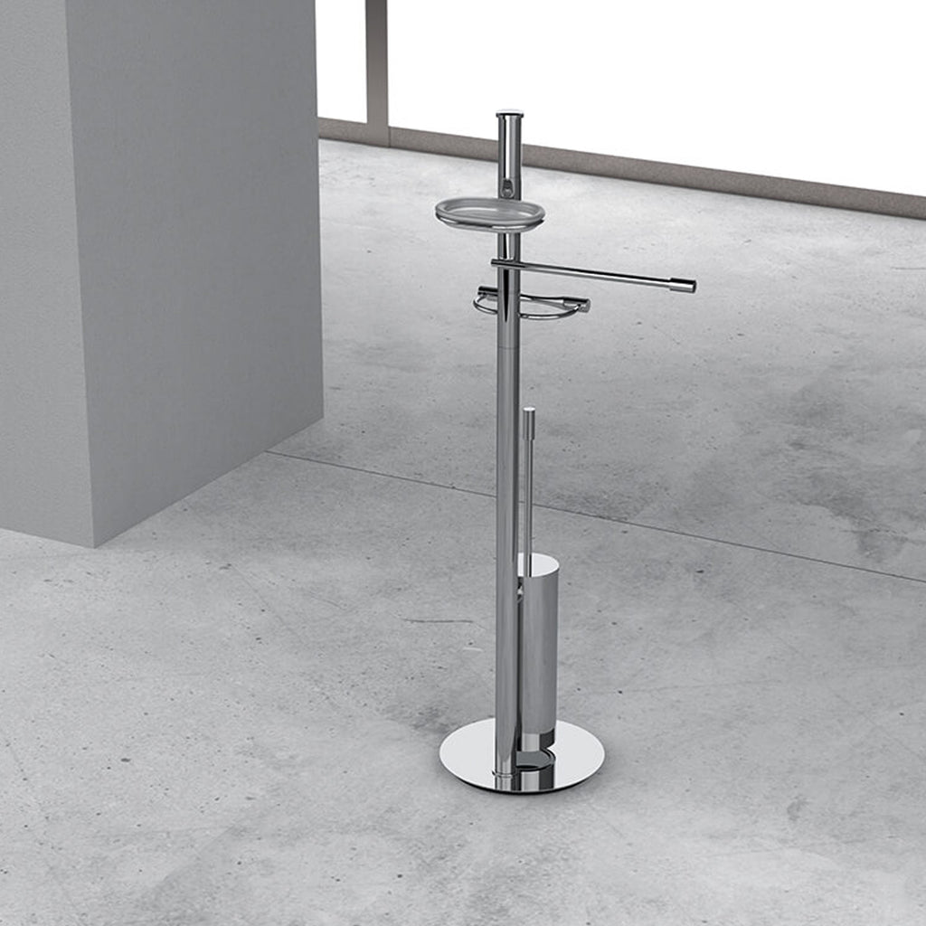 Piantana completa in ottone cromato Isole di Colombo Design