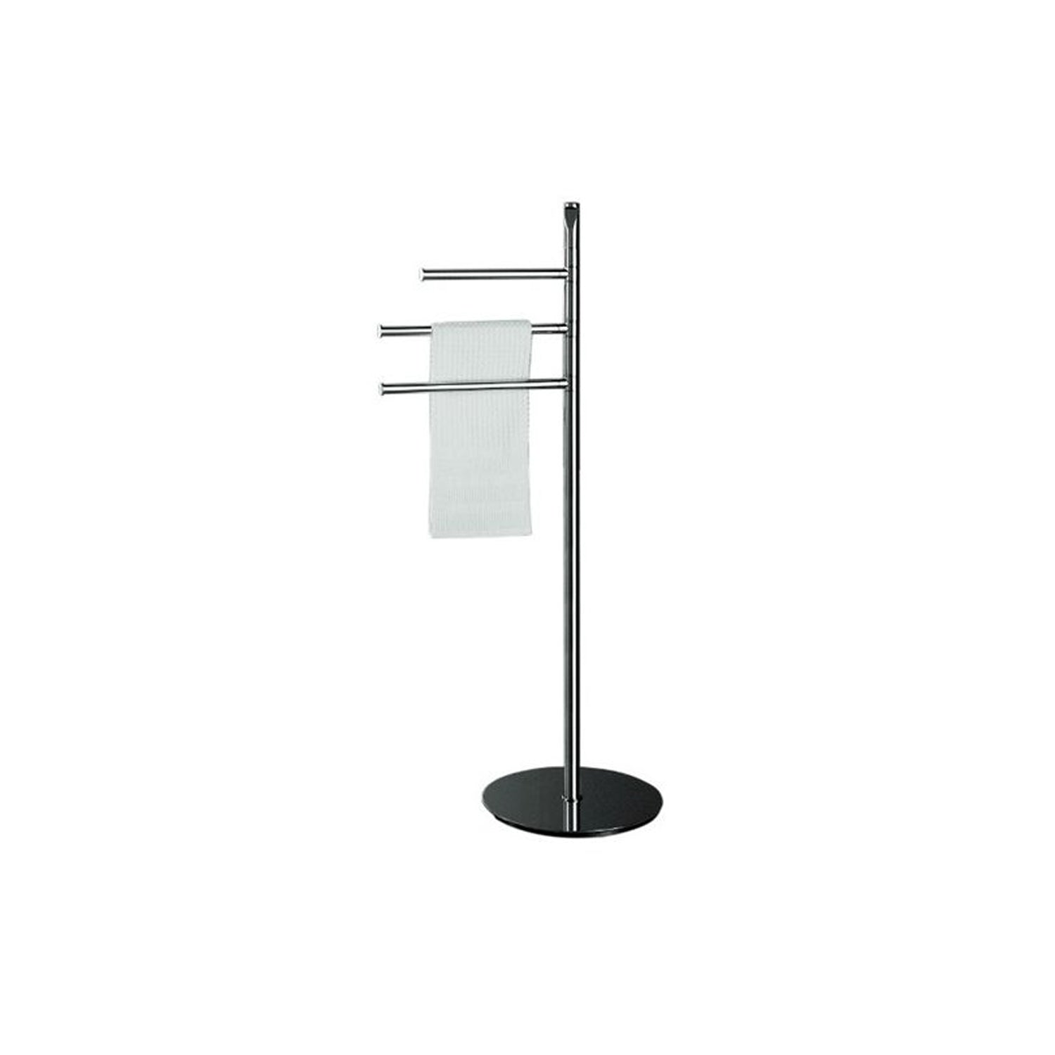 Piantana con 3 porta salviette in ottone Planets di Colombo Design