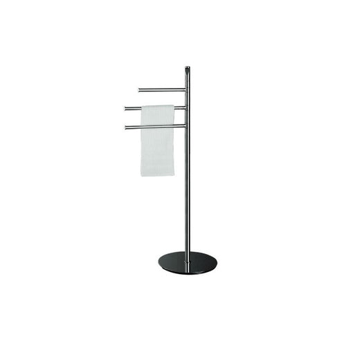 Piantana con 3 porta salviette in ottone Planets di Colombo Design