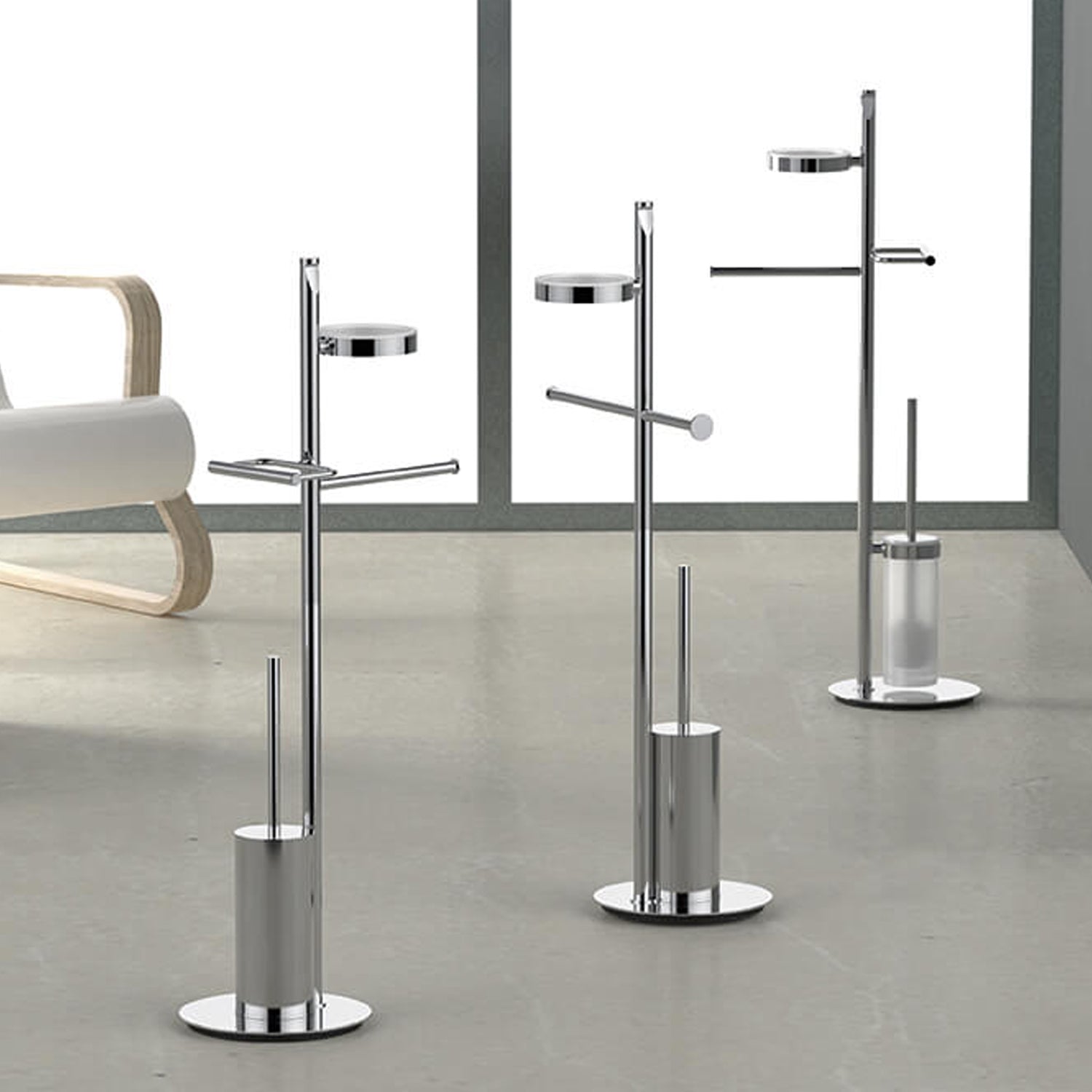 Piantana completo in ottone Planets di Colombo Design