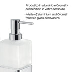 Dispenser Sapone a parete di Gedy serie Lounge con erogatore in Ottone - Cromato