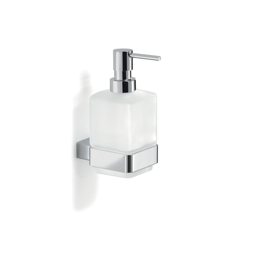 Dispenser Sapone a parete di Gedy serie Lounge con erogatore in Ottone - Cromato