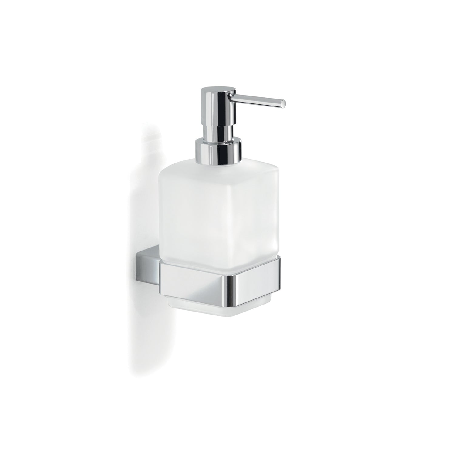 Dispenser Sapone a parete di Gedy serie Lounge con erogatore in Ottone - Cromato
