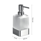 Dosasapone da appoggio con erogatore in Ottone Gedy serie Lounge - Cromato