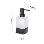 Dispenser sapone da appoggio con erogatore in Ottone Gedy serie Lounge - Nero Matt