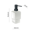 Dosasapone con erogatore in ottone Gedy serie Lounge - Satinato Nero