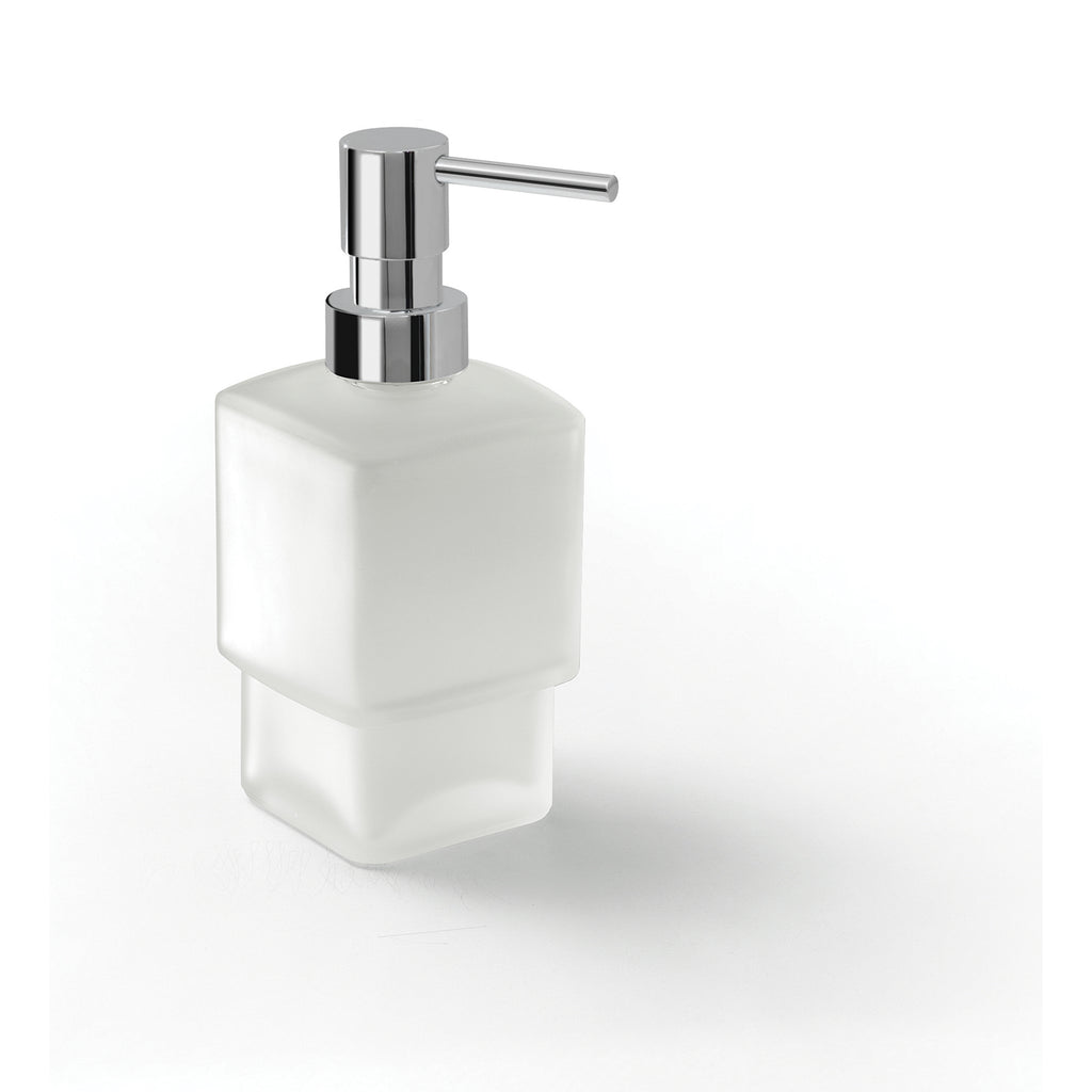 Dosasapone con erogatore in ottone Gedy serie Lounge - Satinato Cromo