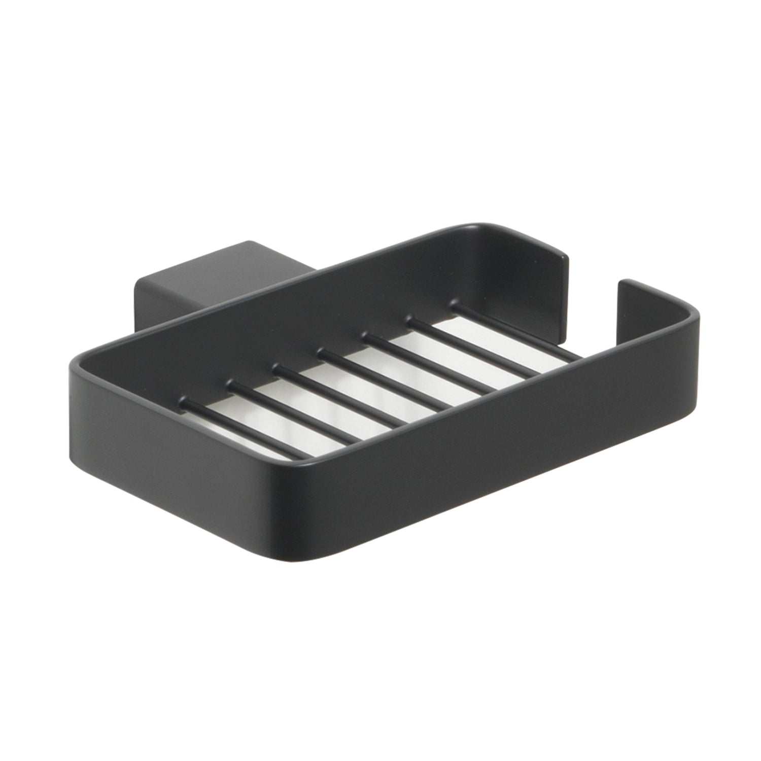 Portaoggetti doccia a parete Gedy serie Lounge - Nero Matt