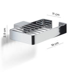 Portaoggetti doccia a parete Gedy serie Lounge - Cromato