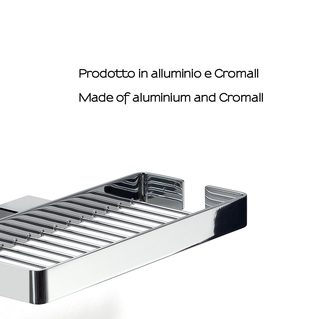 Portaoggetti doccia doppio a parete Gedy serie Lounge - Cromato