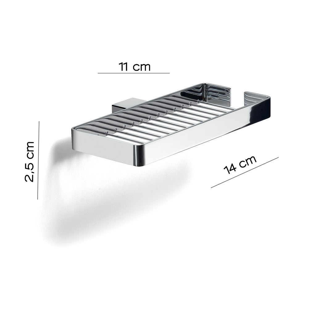 Portaoggetti doccia doppio a parete Gedy serie Lounge - Cromato