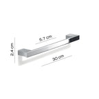 Portasalviette a parete Gedy serie Lounge 30 cm - Cromato