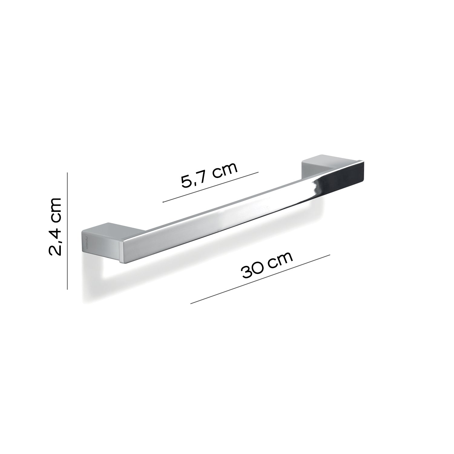 Portasalviette a parete Gedy serie Lounge 30 cm - Cromato