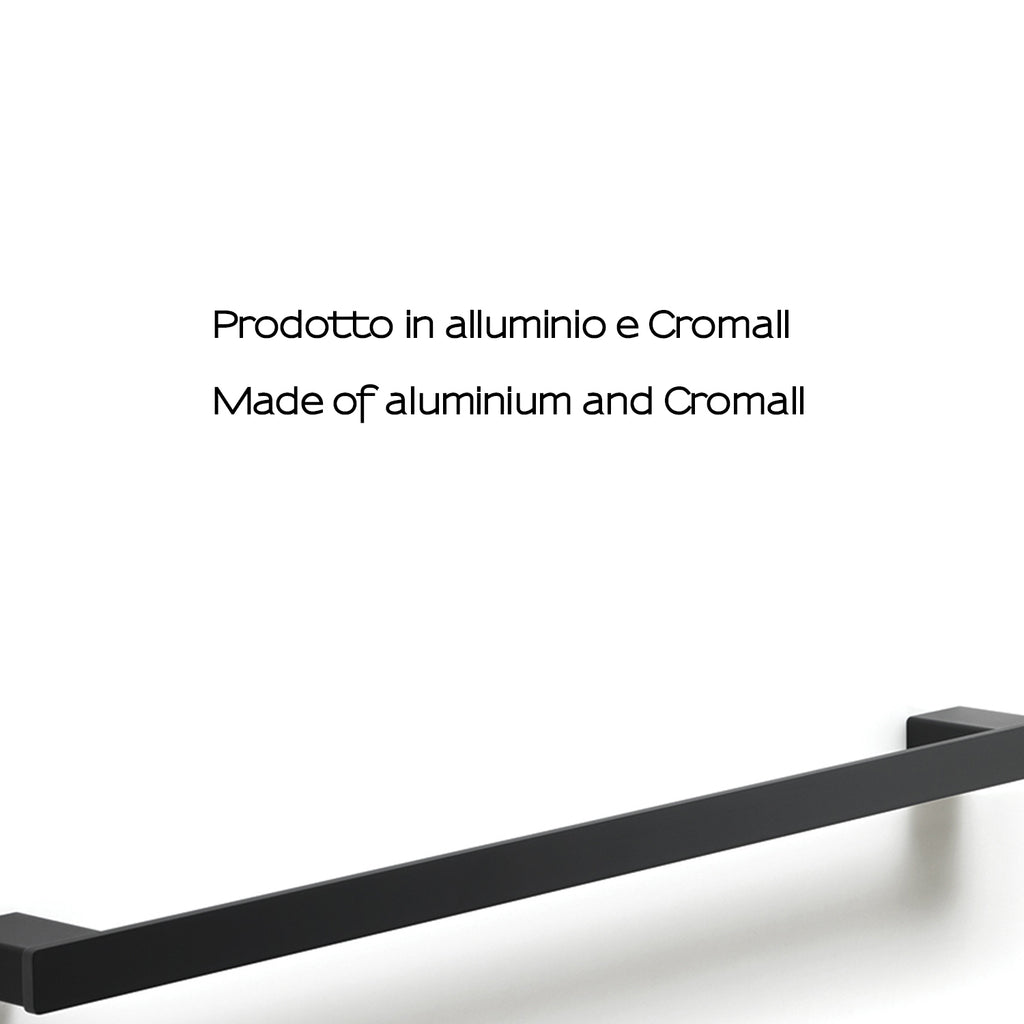 Portasalviette a parete Gedy serie Lounge 60 cm - Nero Matt