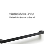 Portasalviette a parete Gedy serie Lounge 60 cm - Nero Matt