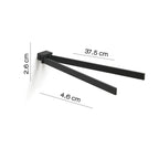 Portasalviette a snodo Gedy serie Lounge - Nero Matt