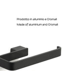 Portasalviette ad anello Gedy serie Lounge - Nero Matt