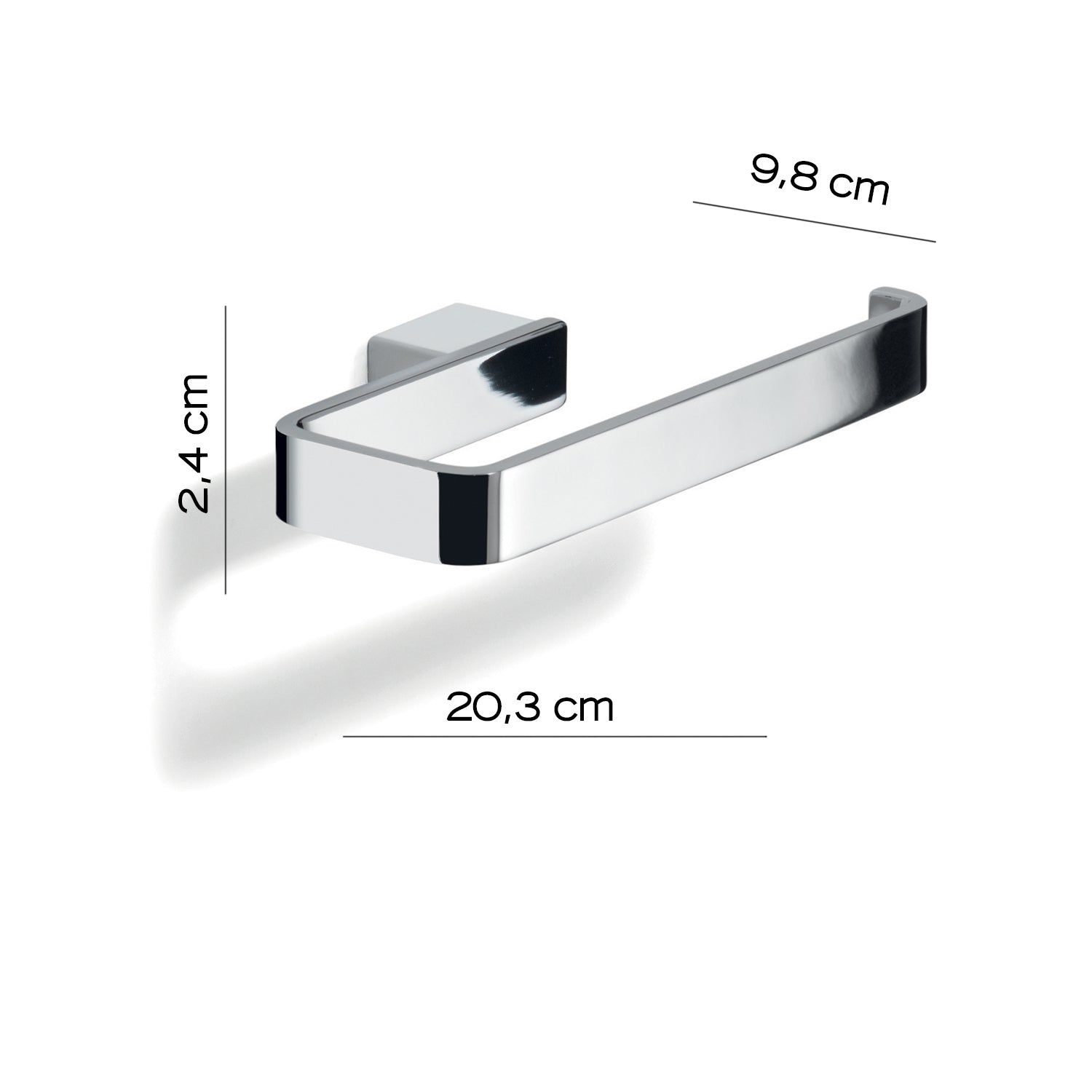 Portasalviette ad anello Gedy serie Lounge - Cromato
