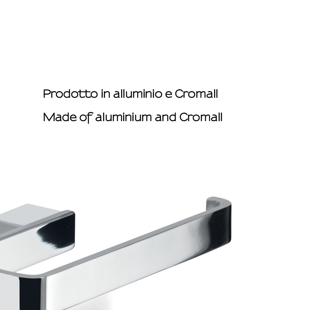 Portasalviette ad anello Gedy serie Lounge - Cromato