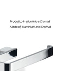 Portasalviette ad anello Gedy serie Lounge - Cromato