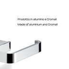 Portarotolo a parete Gedy serie Lounge - Cromato