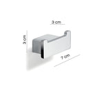 Appendiabiti doppio a parete Gedy serie Lounge - Cromato