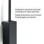 Scopino a parete con ciuffo in setole Gedy serie Lounge - Nero Matt