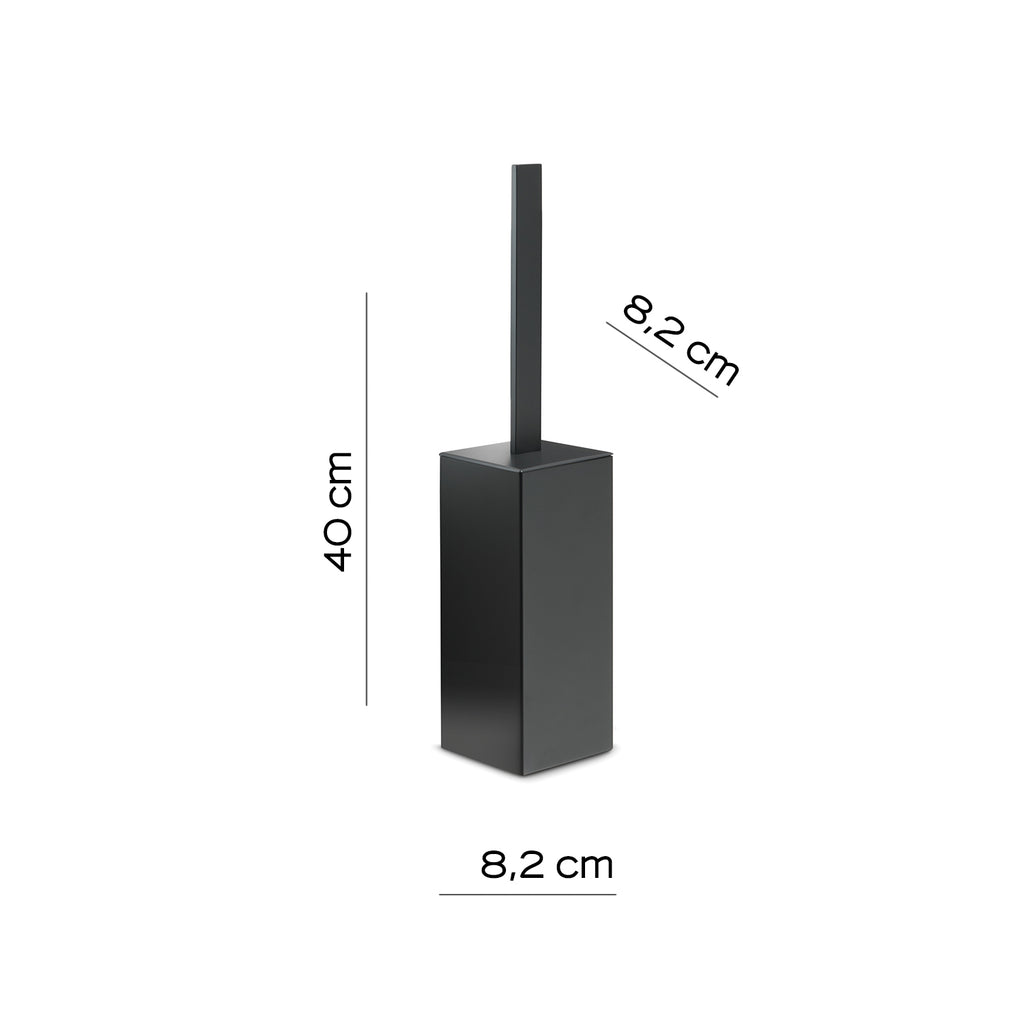 Scopino da appoggio con ciuffo in setole Gedy serie Lounge - Nero Matt