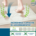 Tappetino Bagno Mr Dry in farina fossile Innovativo ad asciugatura rapida cm 60x39