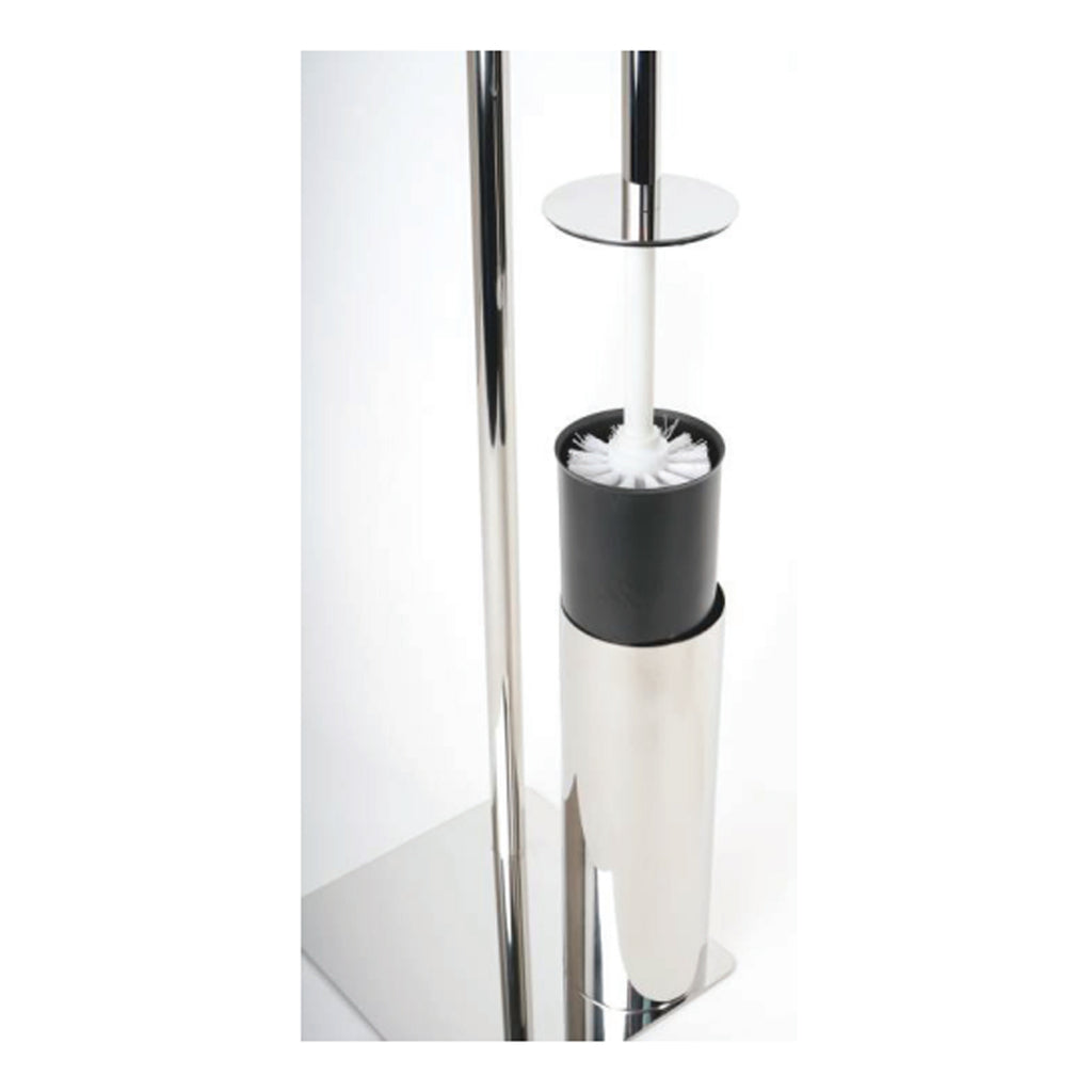 Piantana porta scopino modello Poseidon in Acciaio Inox AISI 304 - Lucido