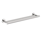 Porta asciugamani doppio a muro in ottone cromato della collezione 'Architect s+' by Cosmic cm 59x13x5