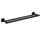 Porta asciugamani doppio a muro in ottone verniciato della collezione 'Architect s+' by Cosmic cm 59x13x5