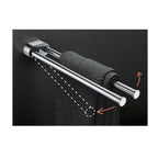 Porta asciugamani snodevole a muro in ottone cromato della collezione 'Architect s+' by Cosmic cm 8x40