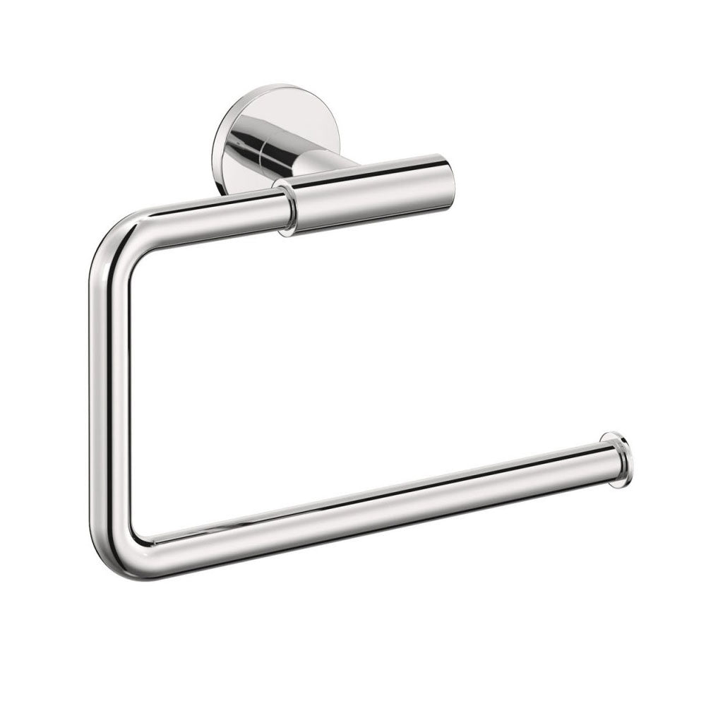 Porta asciugamani a muro ad anello in ottone cromato della collezione 'Architect s+' by Cosmic cm 23x8