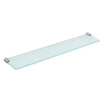 Mensola a muro in vetro ed acciaio della collezione 'Logic' by Cosmic 2x9