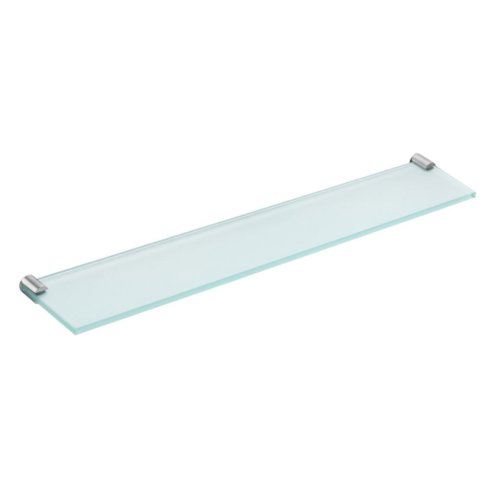 Mensola a muro in vetro ed acciaio della collezione 'Logic' by Cosmic 2x9