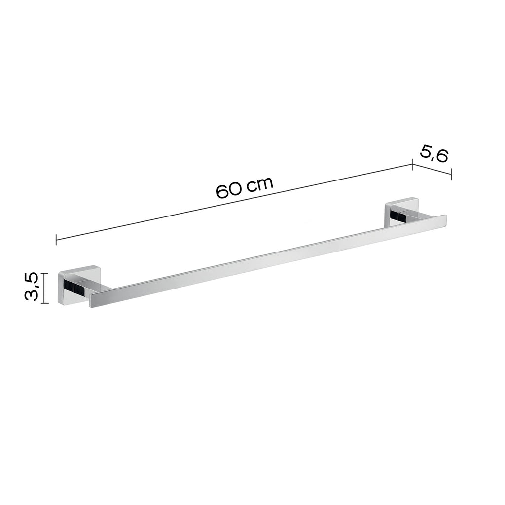 Portasalviette a parete Gedy modello Atena da 60 cm - Cromato