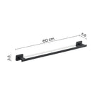 Portasalviette a parete Gedy modello Atena da 60 cm - Nero Matt