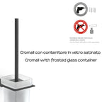 Scopino a parete Gedy modello Atena - Nero Matt