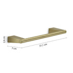 Porta asciugamani a parete in Acciaio Inox Gedy serie Tonale 30 cm - Oro Matt