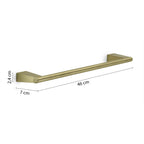 Porta asciugamani a parete in Acciaio Inox Gedy serie Tonale 45 cm - Oro Matt