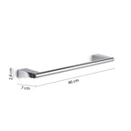Porta asciugamani a parete in Acciaio Inox Gedy serie Tonale 45 cm - Cromato