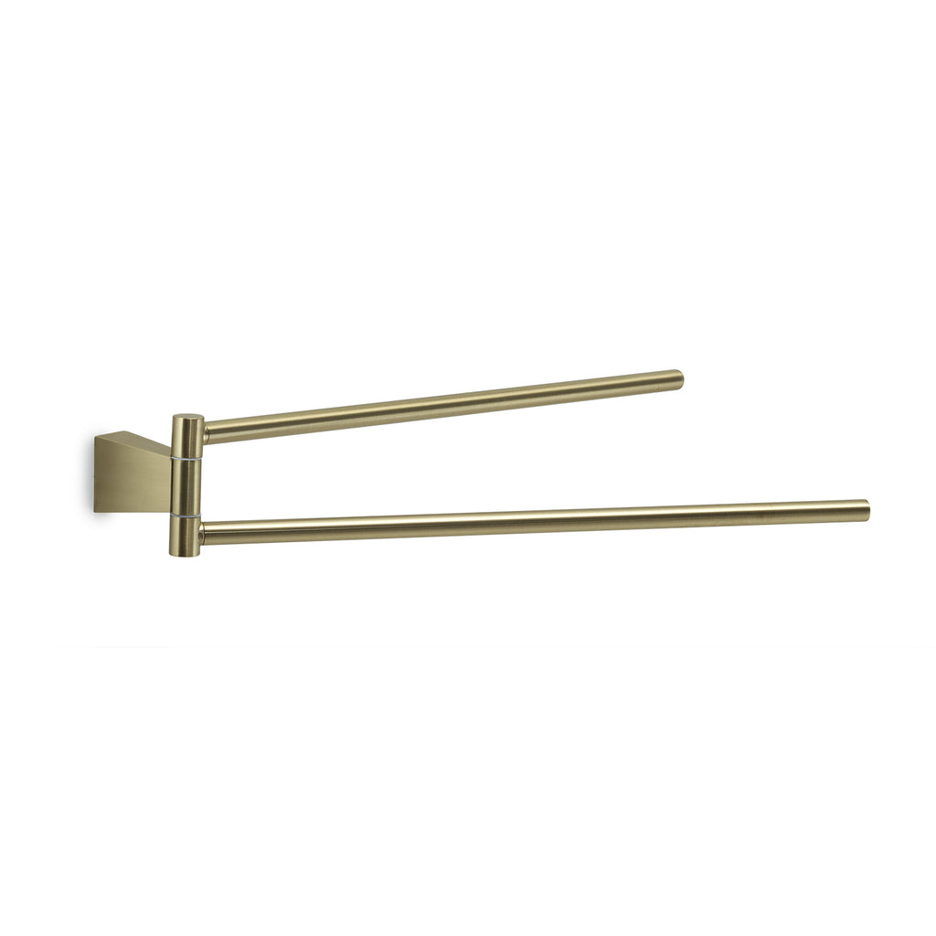 Porta asciugamani a snodo in Acciaio Inox Gedy serie Tonale - Oro Matt