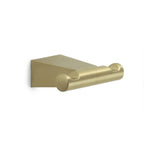 Appendiabiti bagno doppio a parete in Acciaio Inox Gedy serie Tonale - Oro Matt