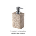 Dispenser sapone da appoggio con erogatore in plastica cromata Gedy modello Aries - Beige