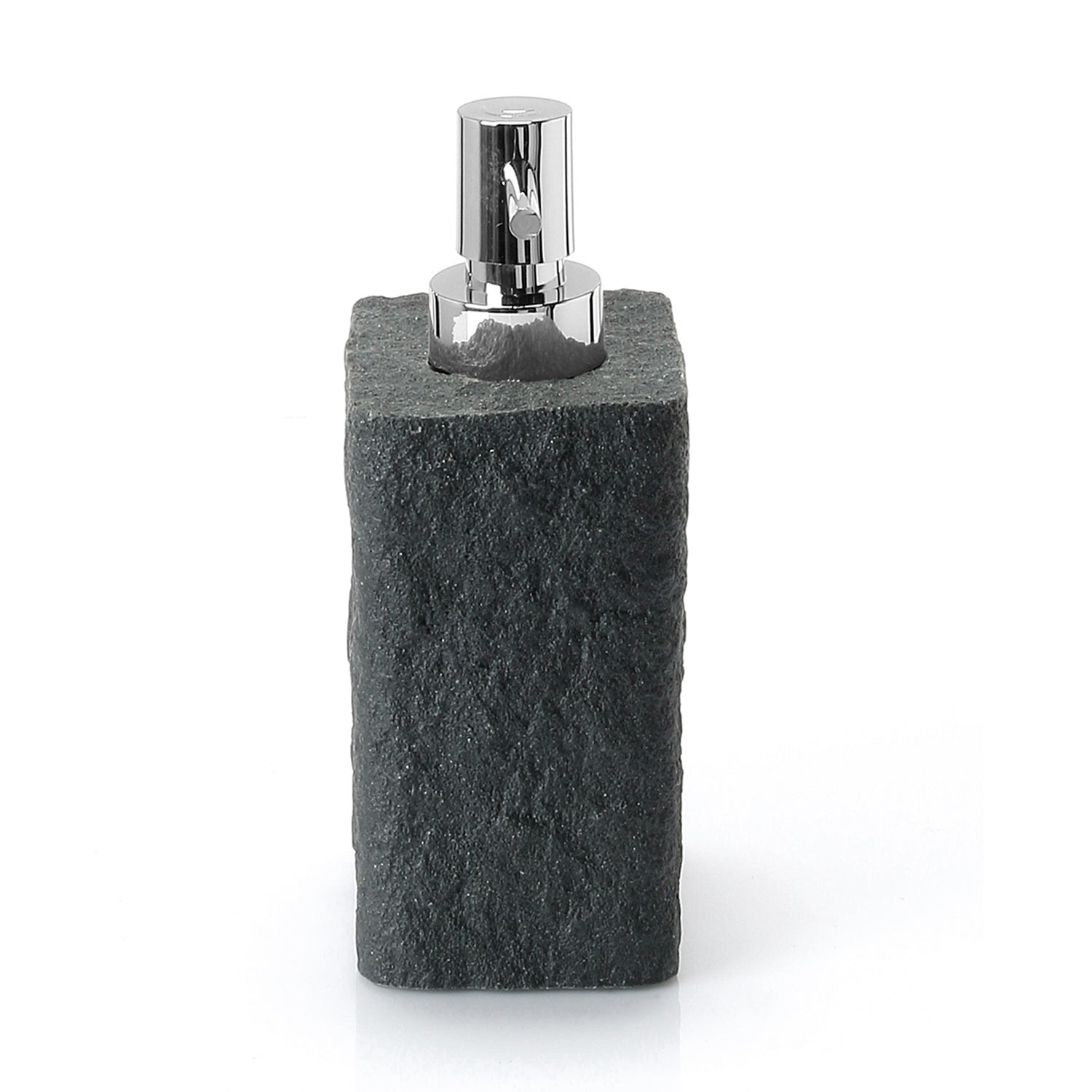 Dispenser sapone da appoggio con erogatore in plastica cromata Gedy modello Aries - Antracite