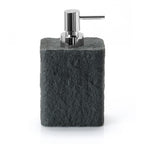 Dispenser sapone da appoggio con erogatore in plastica cromata Gedy modello Aries - Antracite