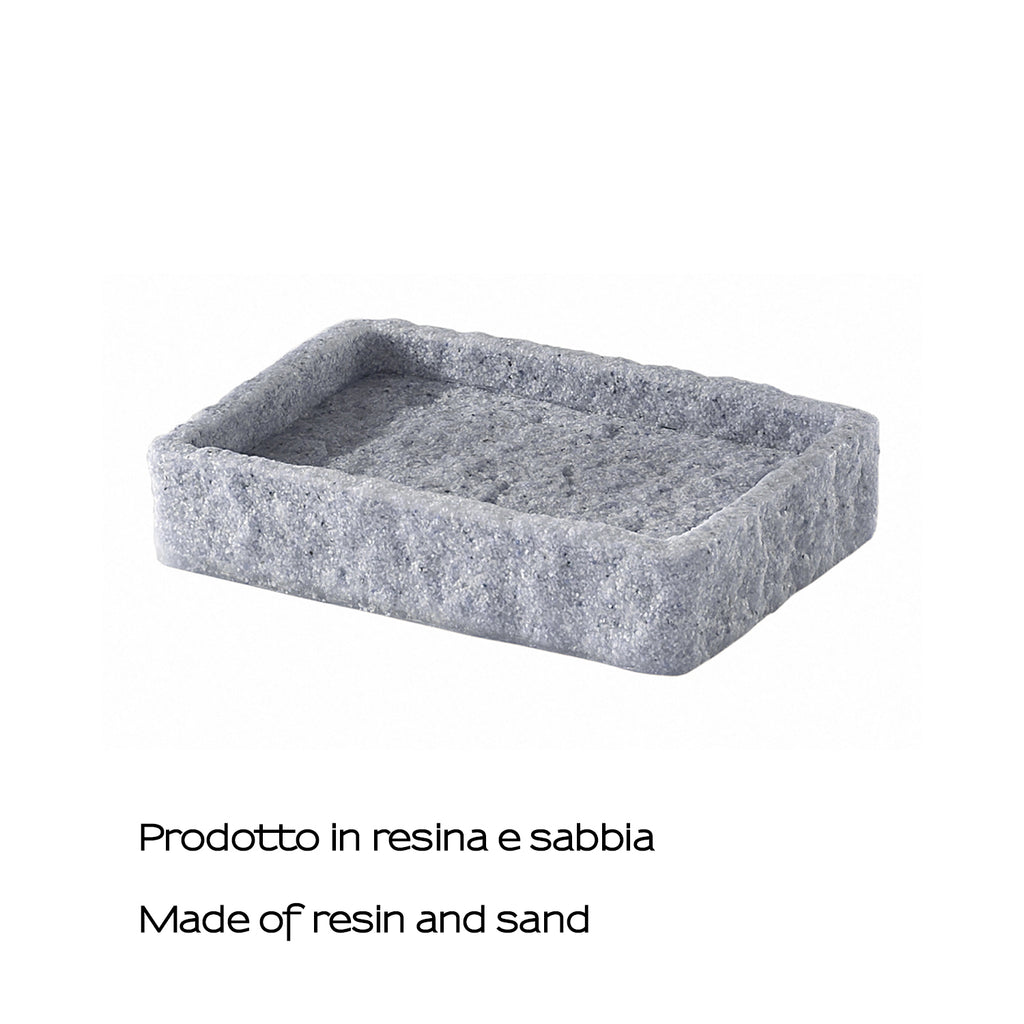 Portasapone da appoggio Gedy modello Aries - Grigio