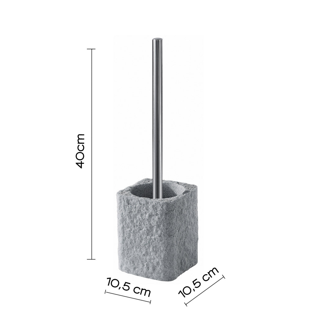 Scopino da appoggio con ciuffo in setole Gedy modello Aries - Grigio