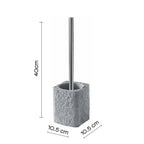 Scopino da appoggio con ciuffo in setole Gedy modello Aries - Grigio